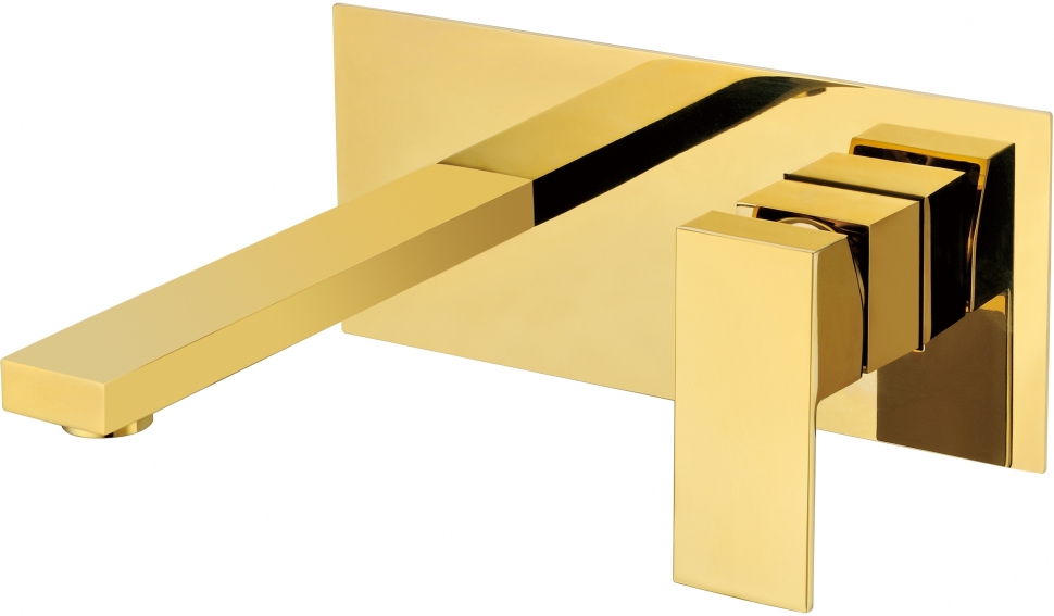 Смеситель встраиваемый для раковины Grocenberg GB588GO Золото