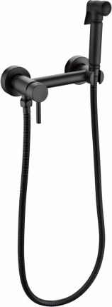 Смеситель с гигиеническим душем Grocenberg GB103N-BL черный матовый