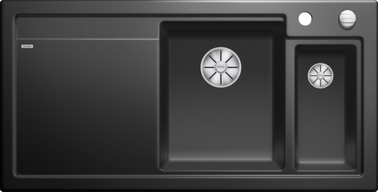 Мойка для кухни керамика Blanco Axon II 6S крыло слева черный