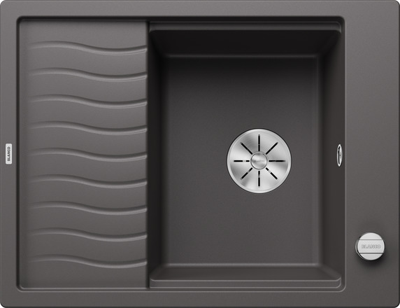 Мойка для кухни Blanco Elon 45 S Silgranit тёмная скала, кл-авт. InFino