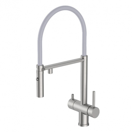 Смеситель для кухни с гибким изливом Gappo G97 G4397-85 сатин