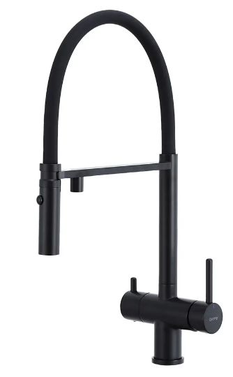 Смеситель для кухни с гибким изливом Gappo G4397-86 черный