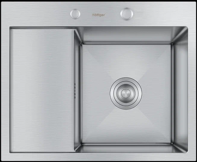 Мойка для кухни Hoffger HFG-5848 (HFG-5848S-R) нержавеющая сталь