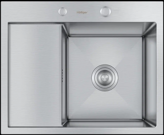 Мойка для кухни Hoffger HFG-5848 (HFG-5848S-R) нержавеющая сталь