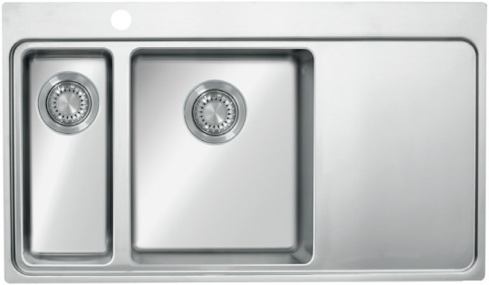 Мойка для кухни TopZero Micro MM860.15.510 L полированная, чаша слева