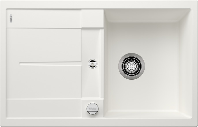 Мойка для кухни Blanco Metra 45 S белый, клапан-автомат