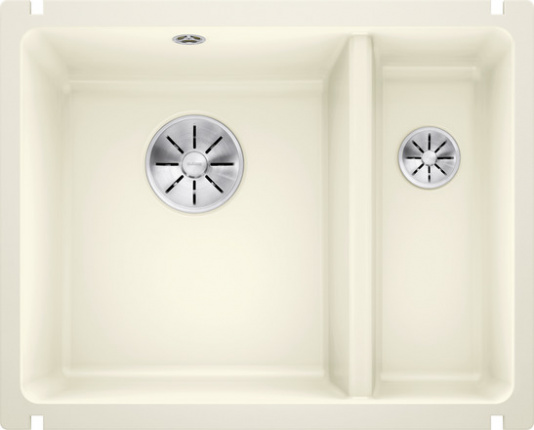 Мойка Blanco Subline 350/150-U керамика, глянцевый магнолия, отводная арматура InFino®