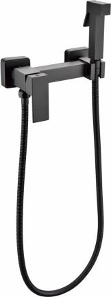 Смеситель с гигиеническим душем Grocenberg GB101N-BL черный матовый