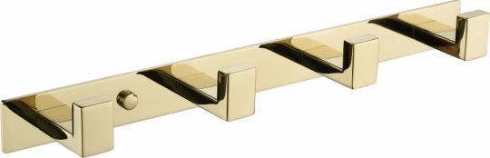 Полотенцедержатель на планке 4-й Grocenberg AC0014 золото глянец