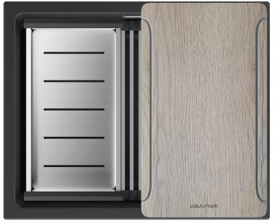 Мойка для кухни Paulmark IT-GRANIT LUMI-MULTI SINK 55 UNI, LU-MULTI 55-AN антрацит