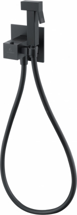 Гигиенический душ со смесителем Grocenberg GB008BL с термостатом черный матовый