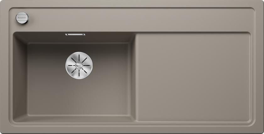 Мойка Blanco Zenar XL 6 S чаша слева, клапан-автомат InFino® серый беж