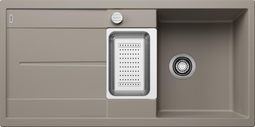 Мойка для кухни Blanco Metra 6 S серый беж, клапан-автомат