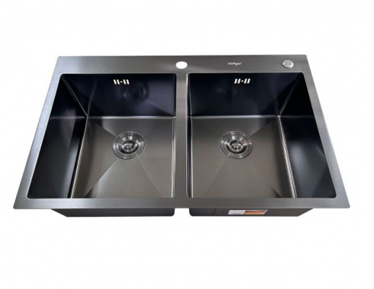 Мойка для кухни HOFFGER 7850D Black (HFG-7850В-D) Черный