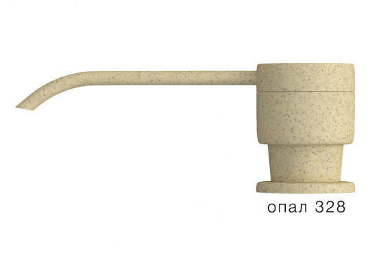 Дозатор жидкого мыла в тон мойки Polygran Опал (328)