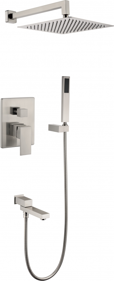 Душевая система скрытого монтажа Grocenberg GB5089NK-1 Никель