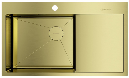 Мойка для кухни Omoikiri Akisame 86 Side LG-L светлое золото