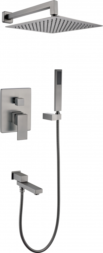 Душевая система скрытого монтажа Grocenberg GB5089BG-1 Графит