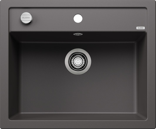 Мойка для кухни Blanco Dalago 6 тёмная скала, клапан-автомат