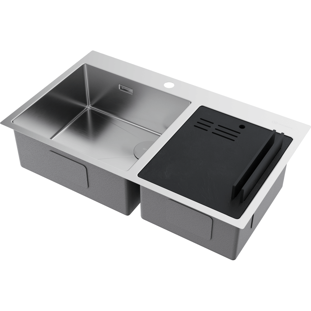 Мойка для кухни Omoikiri Akisame 86-2 Side IN нержавеющая сталь