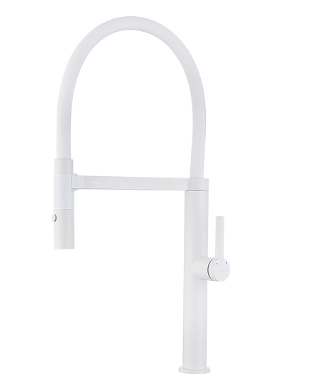 Смеситель для кухни Paulmark Leader Le214101-WH белый матовый