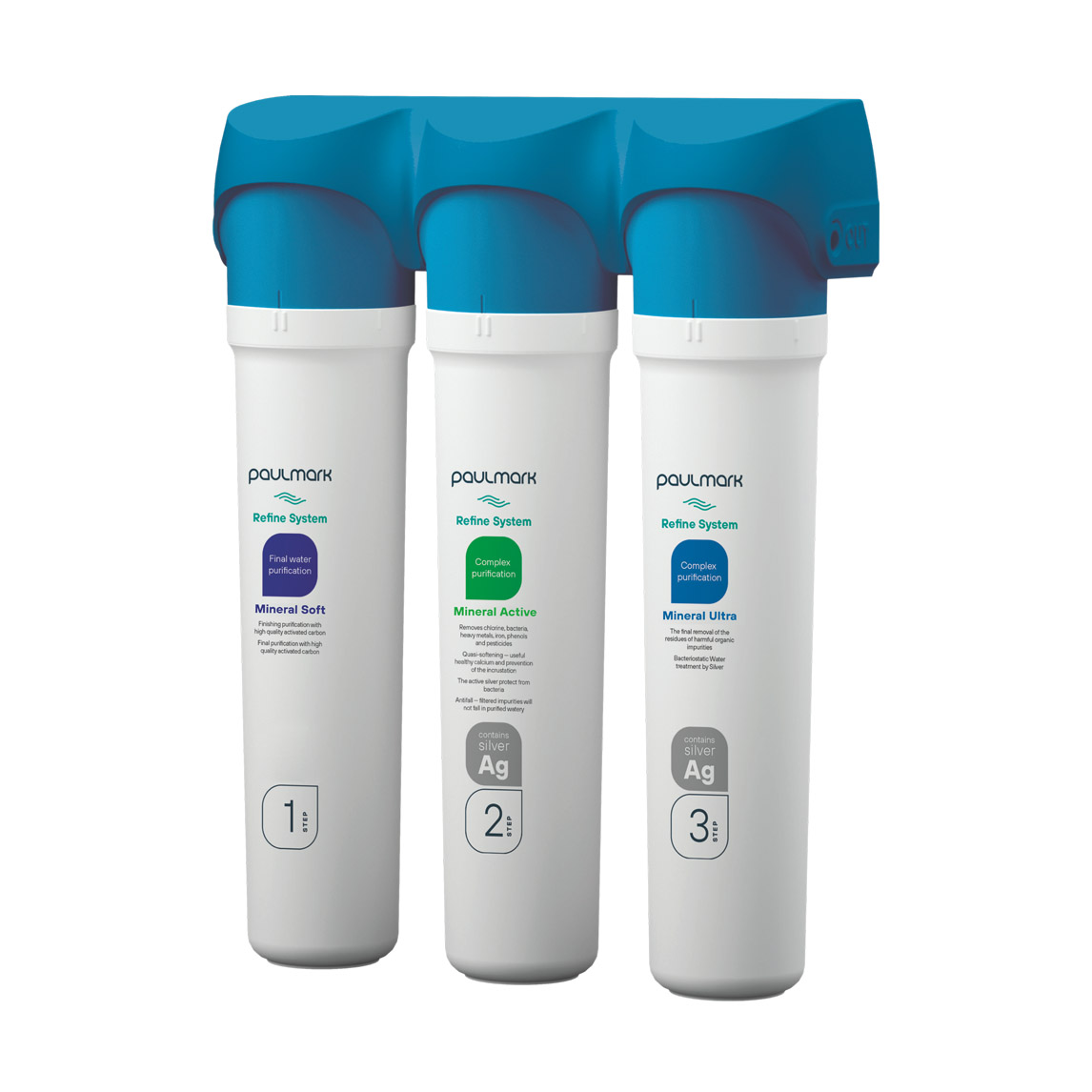 Фильтр для воды 3-х ступенчатая Paulmark Refine System, PM-110003