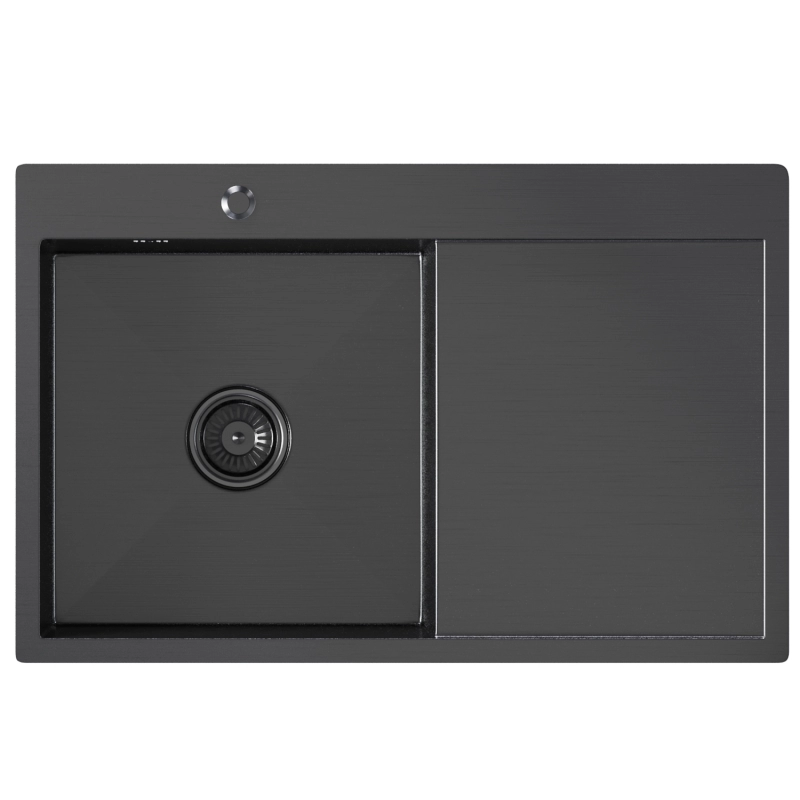 Мойка для кухни MIXLINE PRO 78х50 чаша левая графит