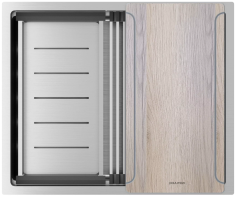 Мойка для кухни Paulmark нержавеющая сталь NEXT-MULTI SINK 54 UNI, артикул PM785445-BS брашированная сталь