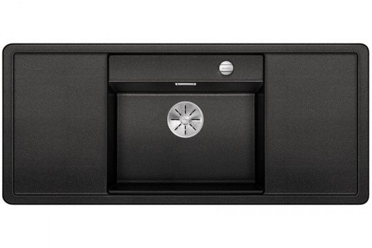Мойка Blanco Alaros 6S (с черной доской) клапан-автомат InFino®, антрацит