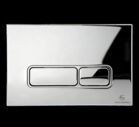 Кнопка смыва для унитаза (пластик) GROCENBERG KP3060CR хром