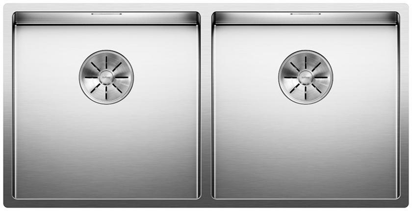 Мойка Blanco Claron 400/400-U нерж. сталь, зеркальная полировка, отводная арматура InFino