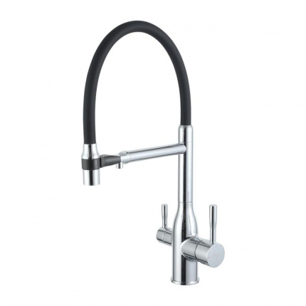 Смеситель для кухни с гибким изливом Frap F4398 хром