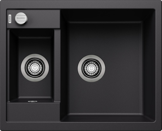 Мойка для кухни Blanco Metra 6 черный, клапан-автомат