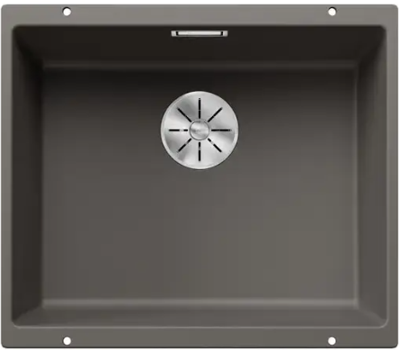 Мойка Blanco Subline 500-U вулканический серый, отводная арматура InFino®