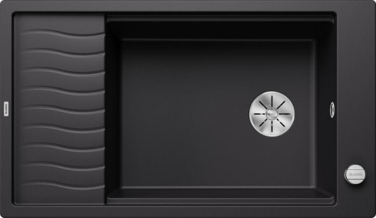 Мойка для кухни Blanco Elon XL 8 S Silgranit черный, кл-авт. InFino