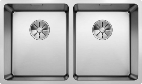 Мойка Blanco Andano 340/340-IF нерж.сталь, зеркальная полировка, отводная арматура InFino