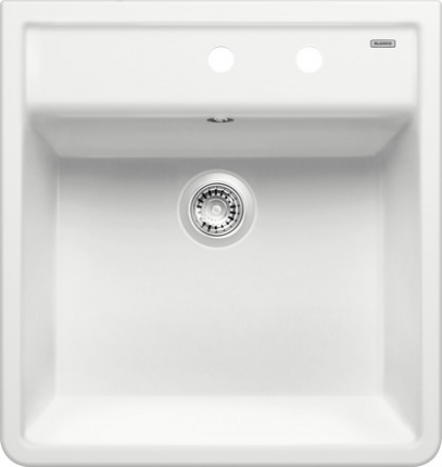 Мойка Blanco Panor 60 Керамика глянцевый белый, два отверстия