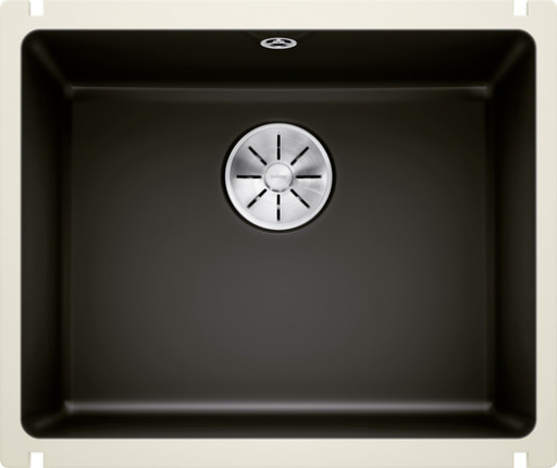 Мойка Blanco Subline 500-U керамика, чёрный, отводная арматура InFino®