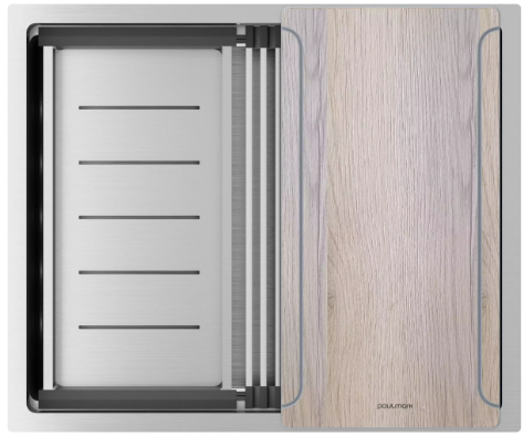 Мойка для кухни Paulmark нержавеющая сталь NEXT-MULTI SINK 54-L UNI, артикул PM785445-L-BS нержавеющая сталь