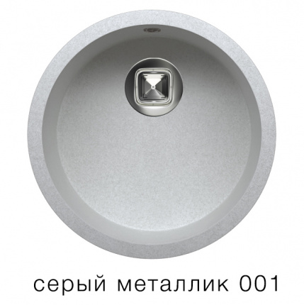 Мойка для кухни Tolero R-104 серый металлик №001