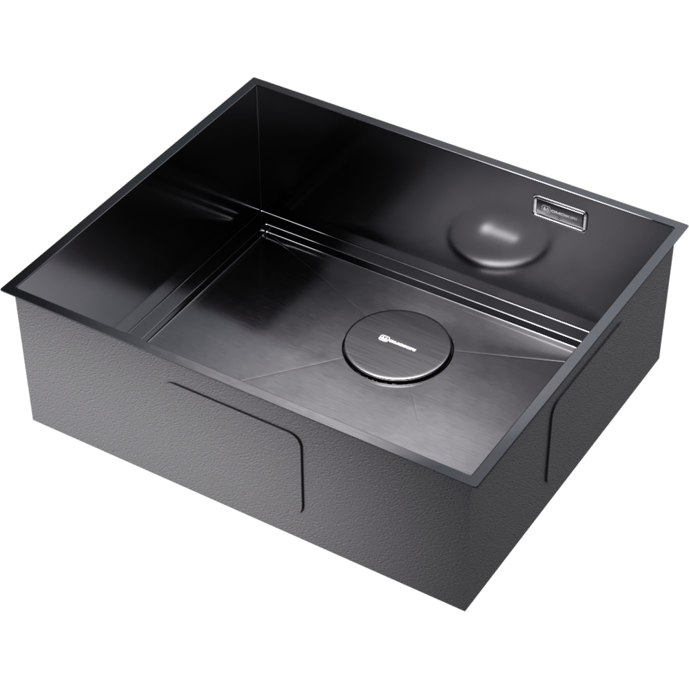 Мойка Omoikiri Kasen 53-26-INT GM вороненая сталь, интегрированный монтаж