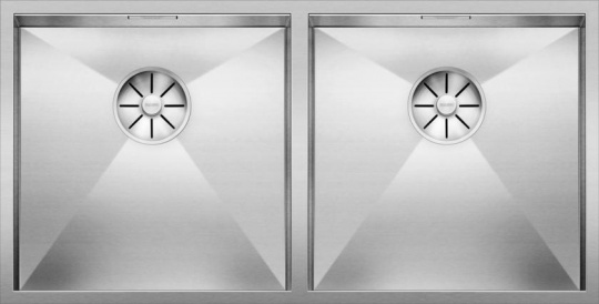 Мойка для кухни Blanco Zerox 400/400-IF нерж. сталь, зеркальная полировка, отв-арм. InFino