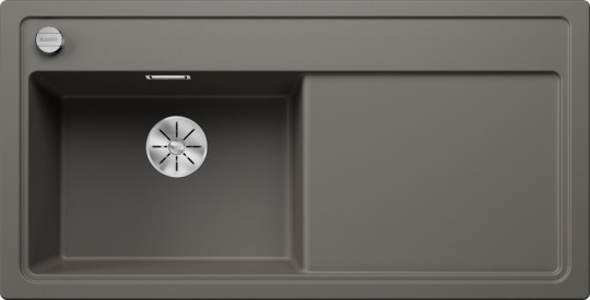 Мойка Blanco Zenar XL 6 S чаша слева, клапан-автомат InFino® вулканический серый