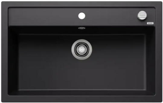 Мойка для кухни Blanco Dalago 8 черный, клапан-автомат