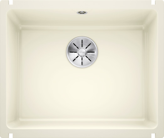 Мойка Blanco Subline 500-U керамика, глянцевая магнолия, отводная арматура InFino®