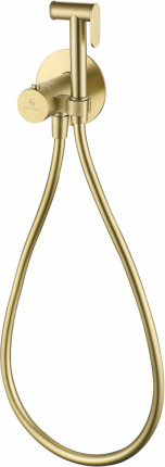 Гигиенический душ со смесителем Grocenberg GB009MG с термостатом матовое золото