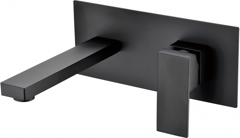 Смеситель встраиваемый для раковины Groсenberg GB588BL Черный матовый