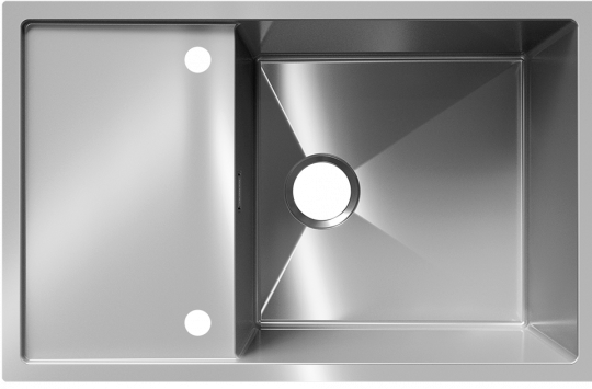 Мойка для кухни Ulgran STEEL 780x500 реверсивная, брашированная сталь