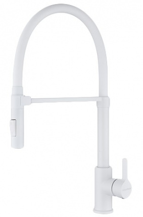 Смеситель для кухни Paulmark Halt Ha214021-WH белый матовый