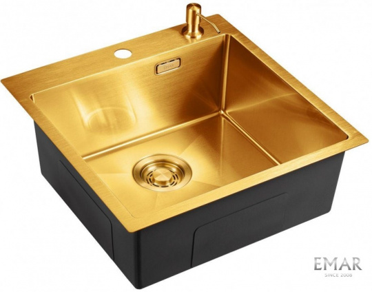 Мойка для кухни EMAR EMB-117A PVD Nano Golden